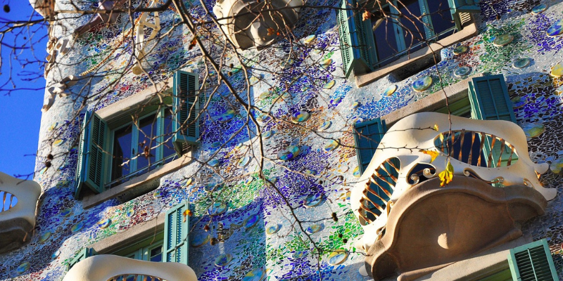 casa batllo mozaiek