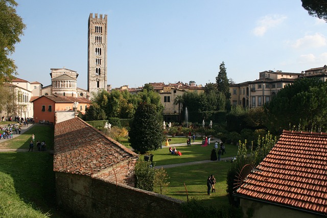 Lucca Sehenswürdigkeiten Park, Stadtmauer