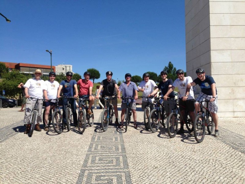 Studenten Fietstocht in Lissabon