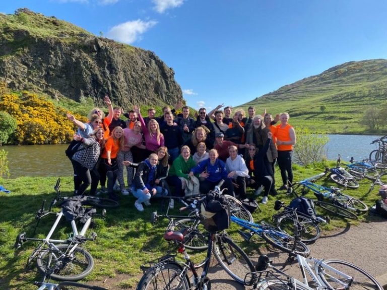Studentenfietstour Edinburgh