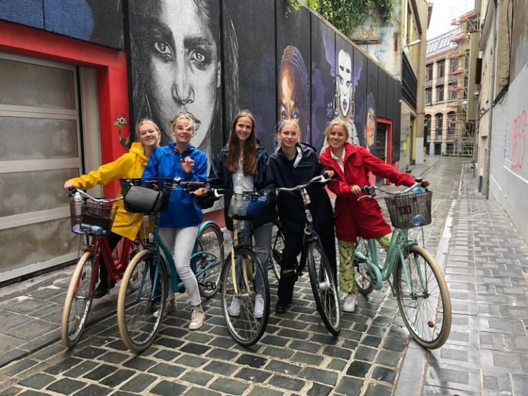 Studenten Fahrradtour Brüssel