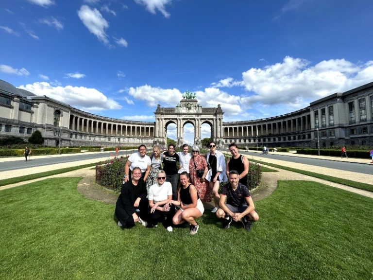 Studenten Fahrradtour Brüssel