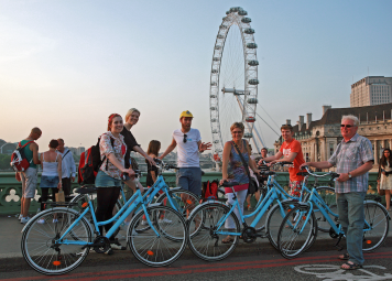 Studenten Fahrradtour London